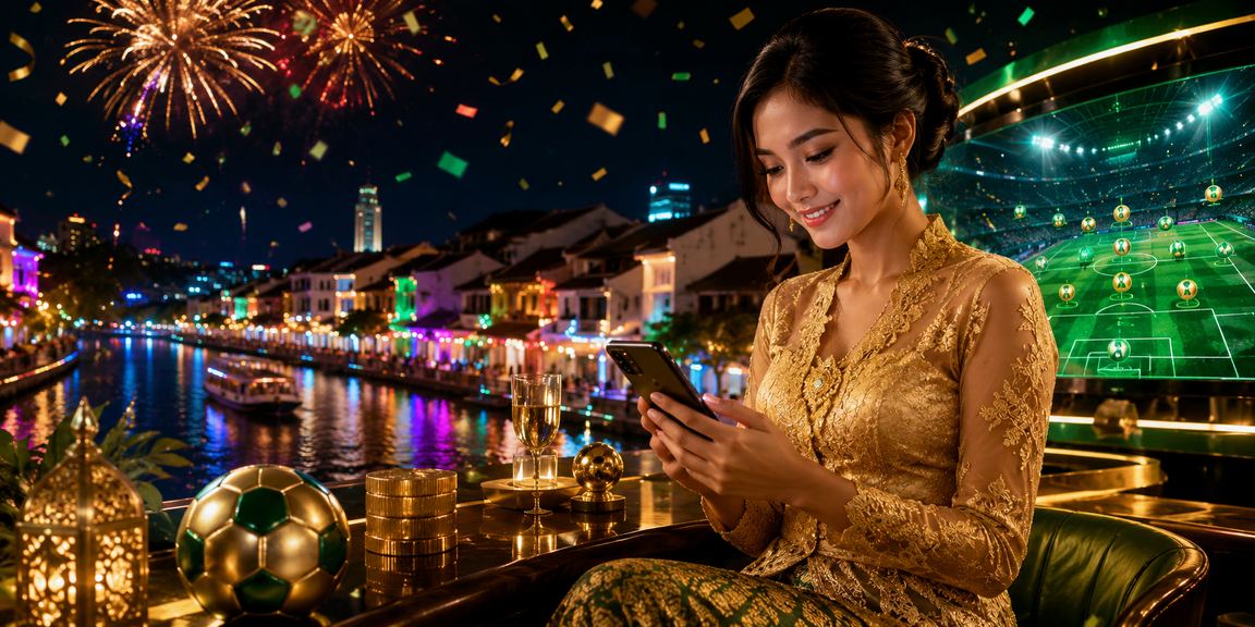 Pengguna wanita Malaysia mengakses platform ezspin4 dengan selamat melalui telefon bimbit